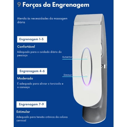 Massageador Inteligente para Pescoço e Ombros – Alívio e Relaxamento Profundo