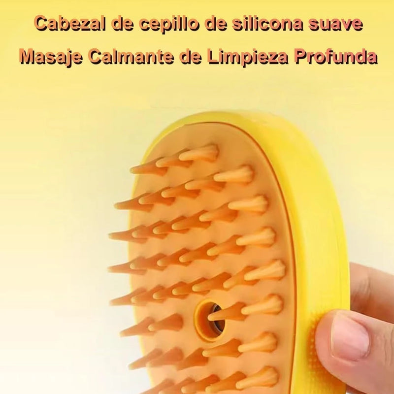 Escova Vaporizada para Gatos - Limpeza Profunda e Relaxamento em um Só Produto